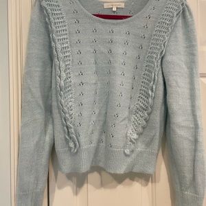 Love shack light blue angora sweater